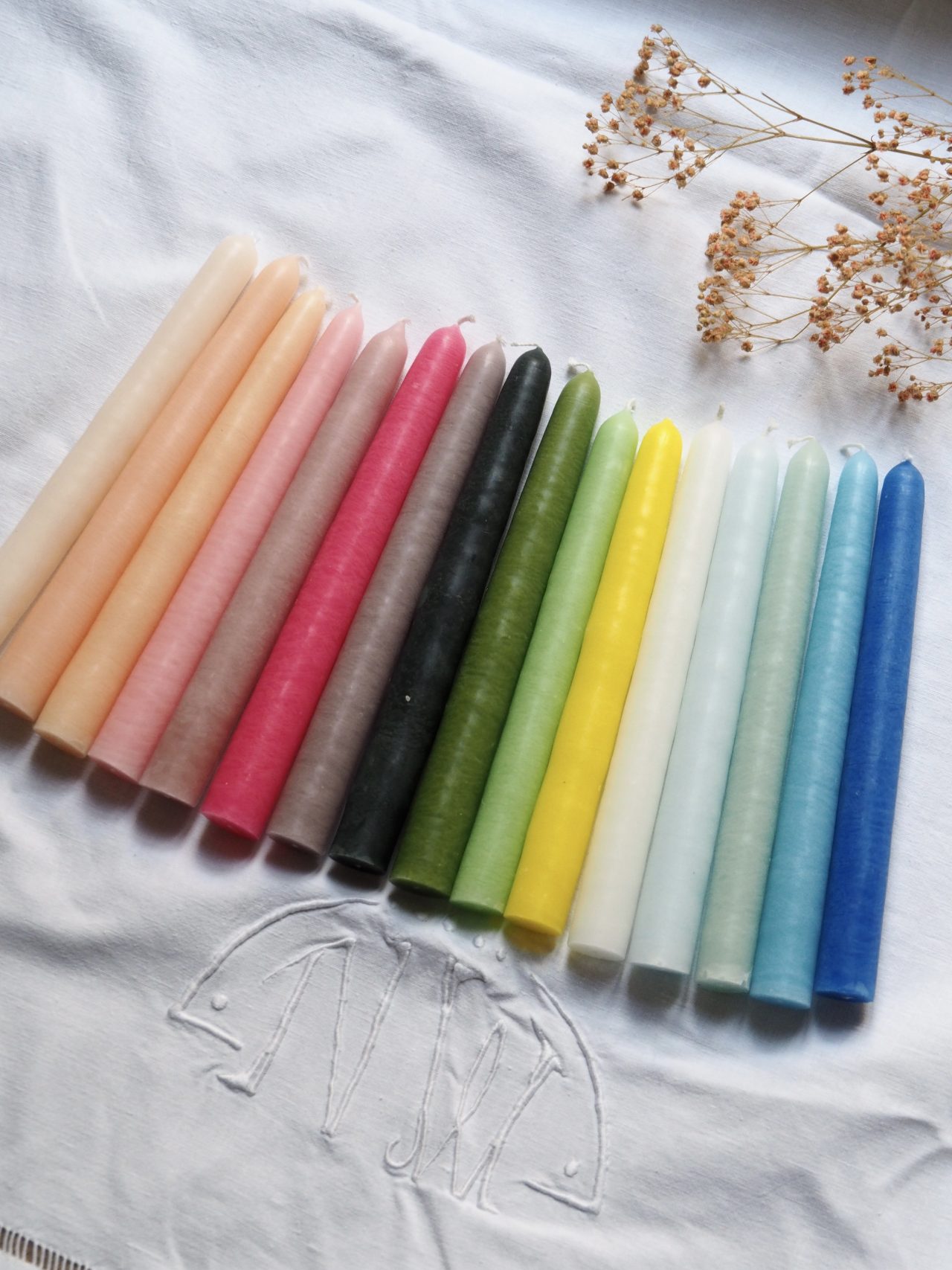 Bougies courtes de la Ciergerie des Prémontrés