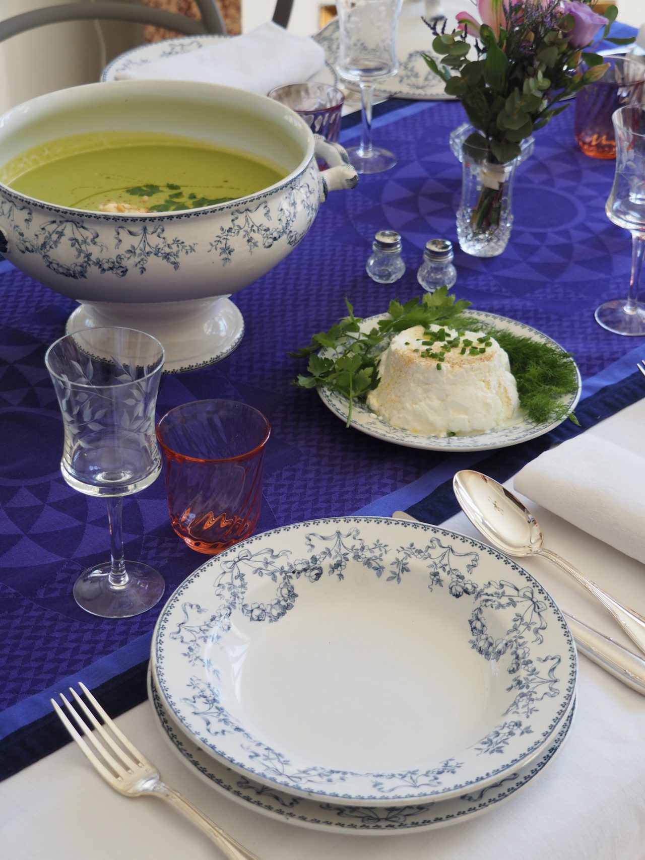 Assiette creuse Mozart Sarreguemines