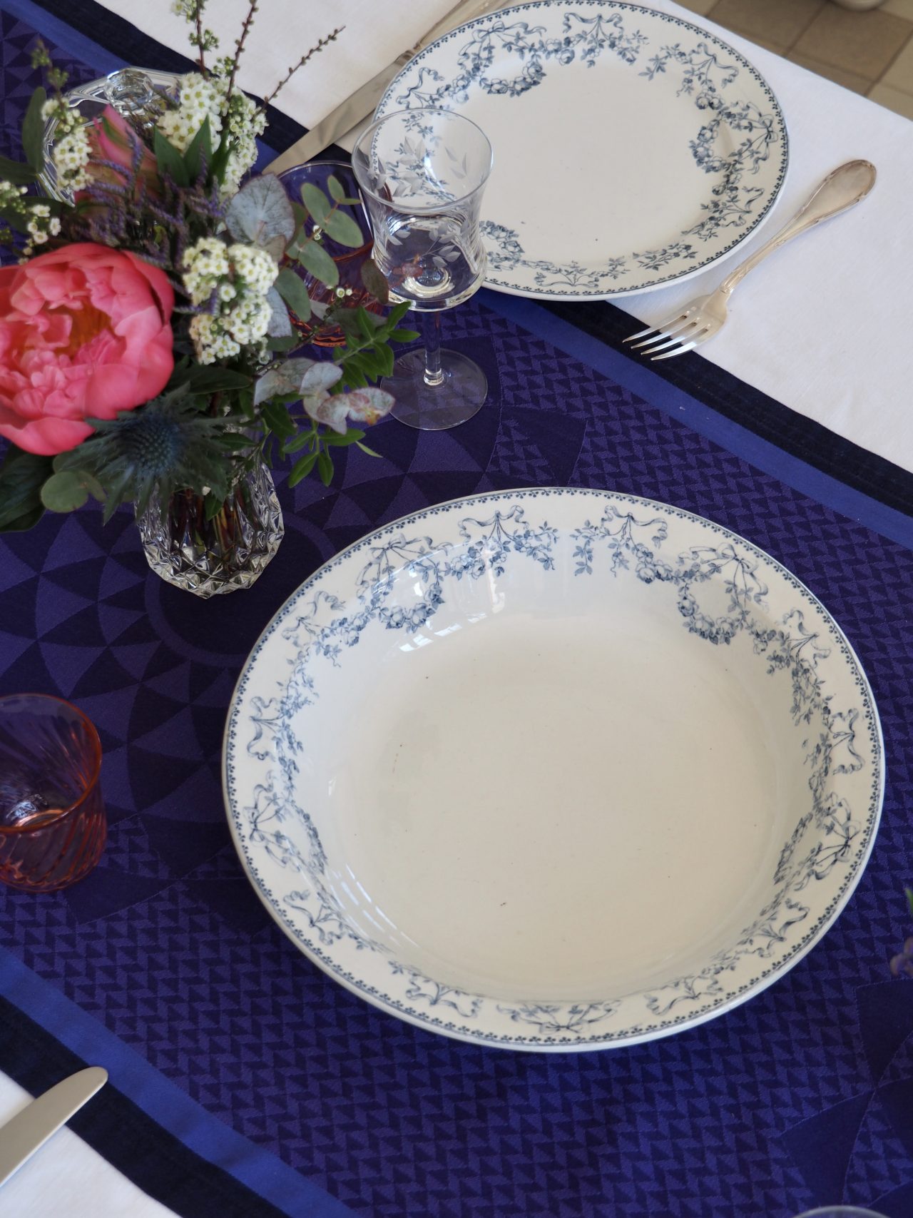 Plat rond creux Mozart Sarreguemines