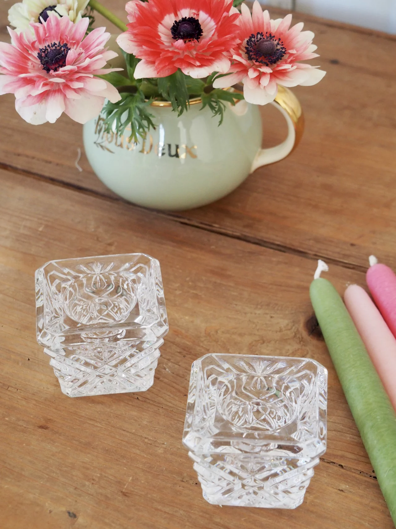 MaisonBoisDeRose bougeoir carré ciselé1