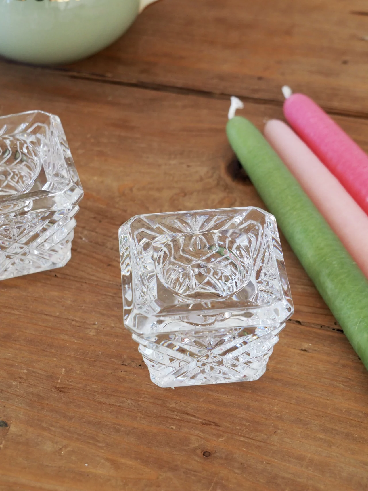 MaisonBoisDeRose bougeoir carré ciselé2