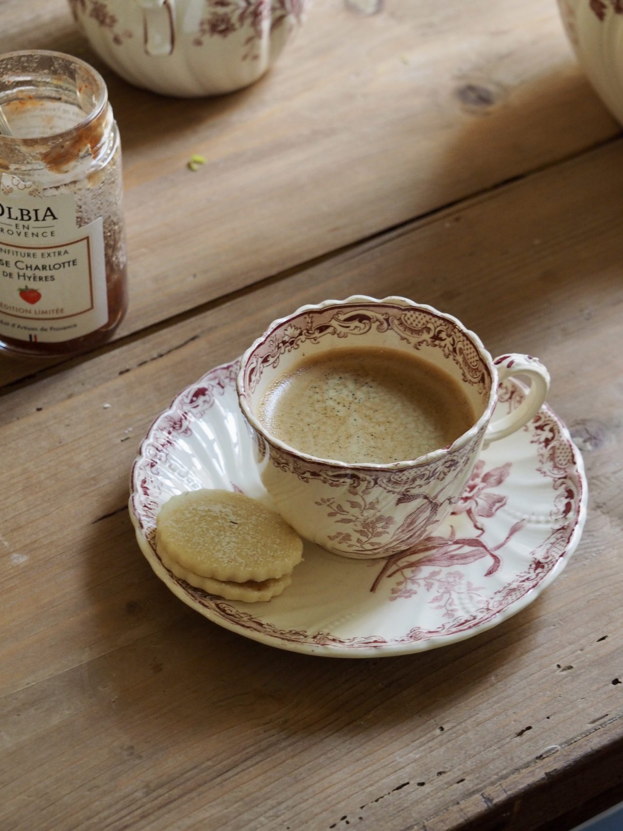 Tasse à café modèle Fontanges Sarreguemines