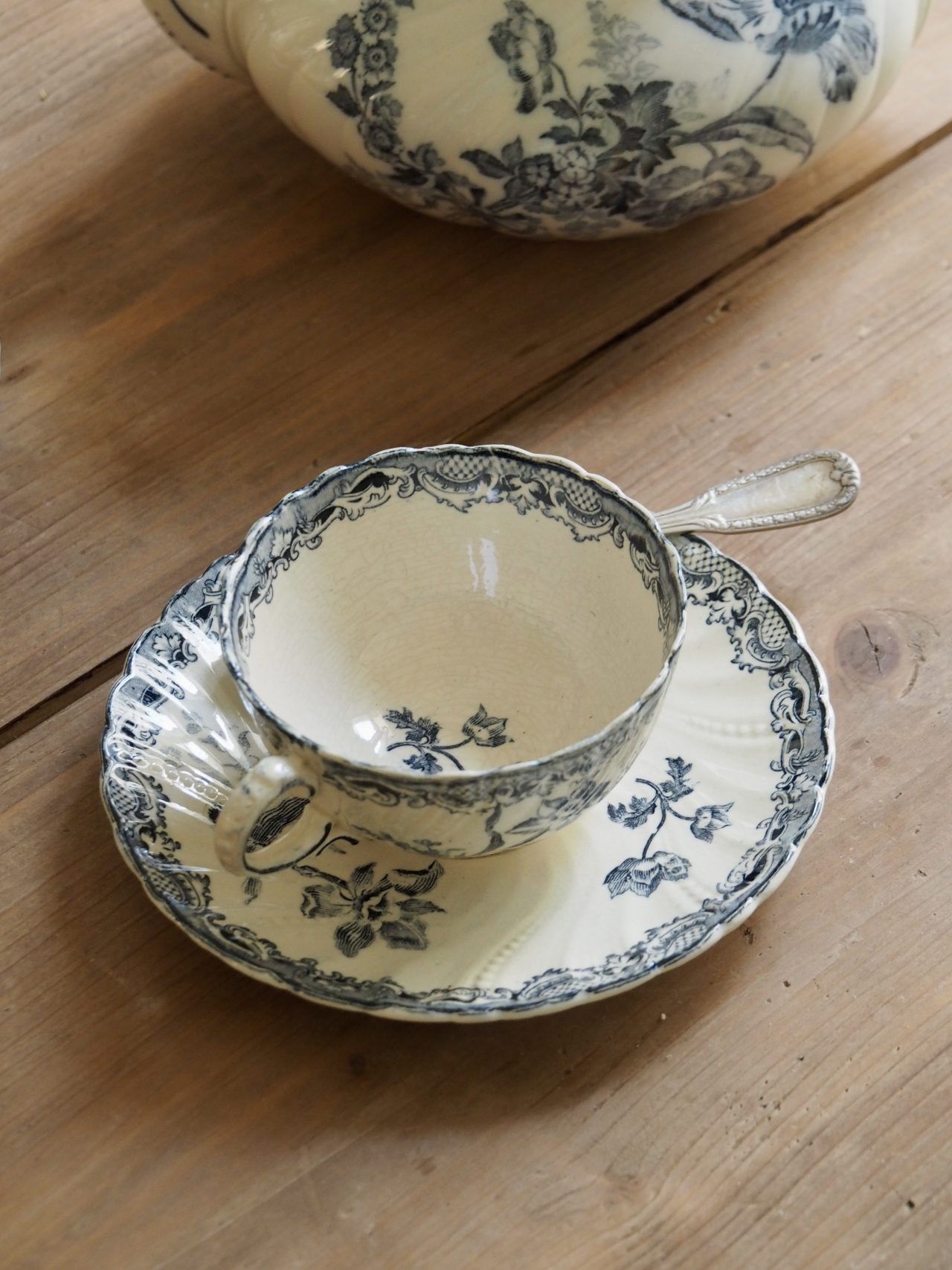 Tasse Fontanges bleu canton