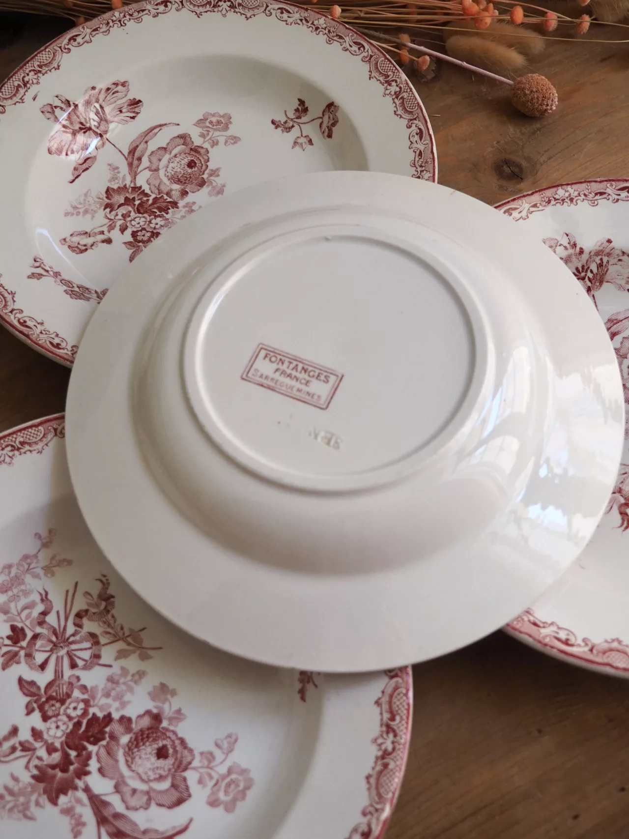 Assiette creuse fontanges 2