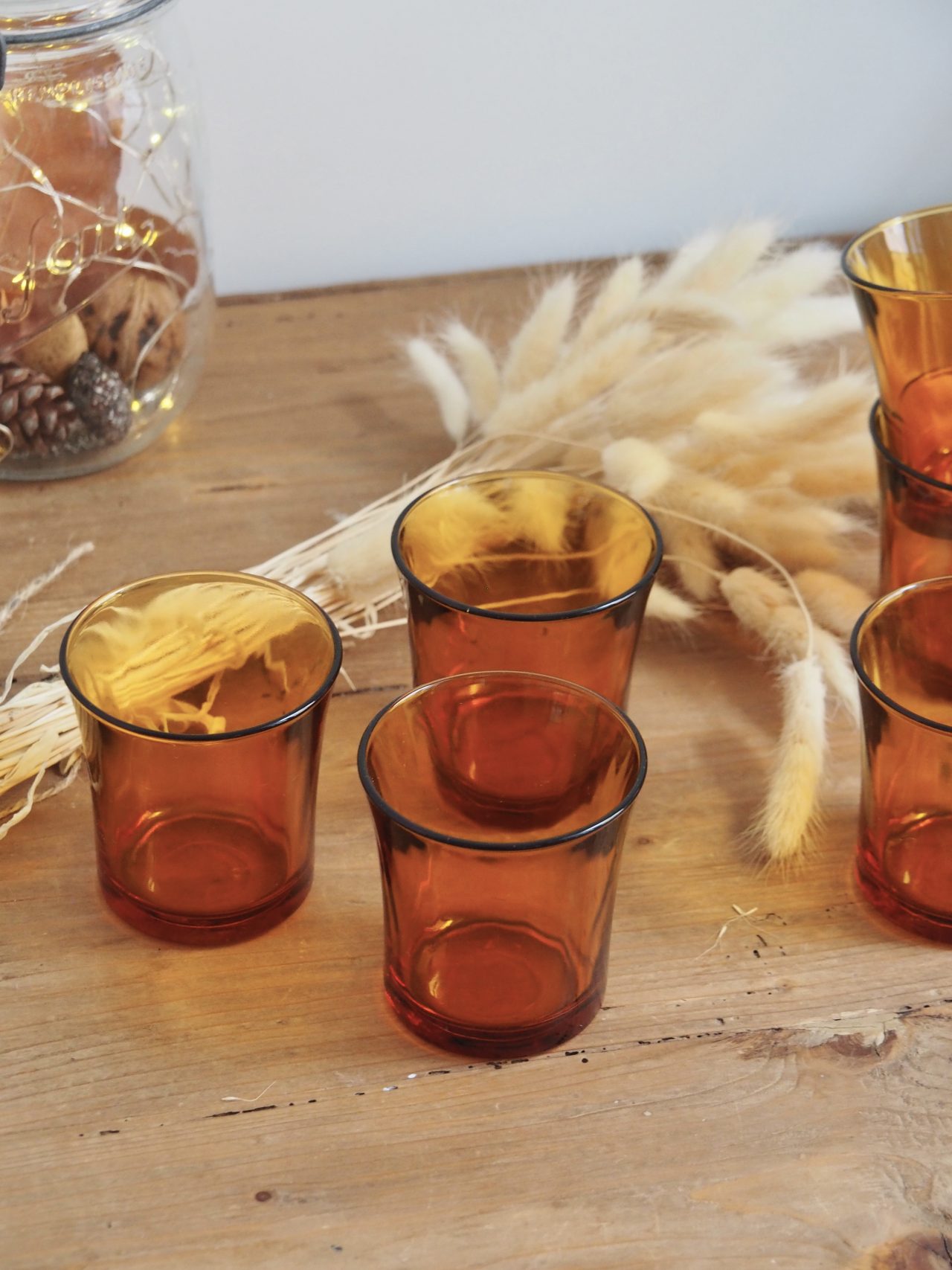 Gobelets ambrés