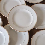MaisonBoisDeRose Assiette Blanc et Or Sarreguemines Digoin1