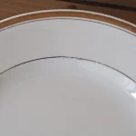 MaisonBoisDeRose Assiette Blanc et Or Sarreguemines Digoin2