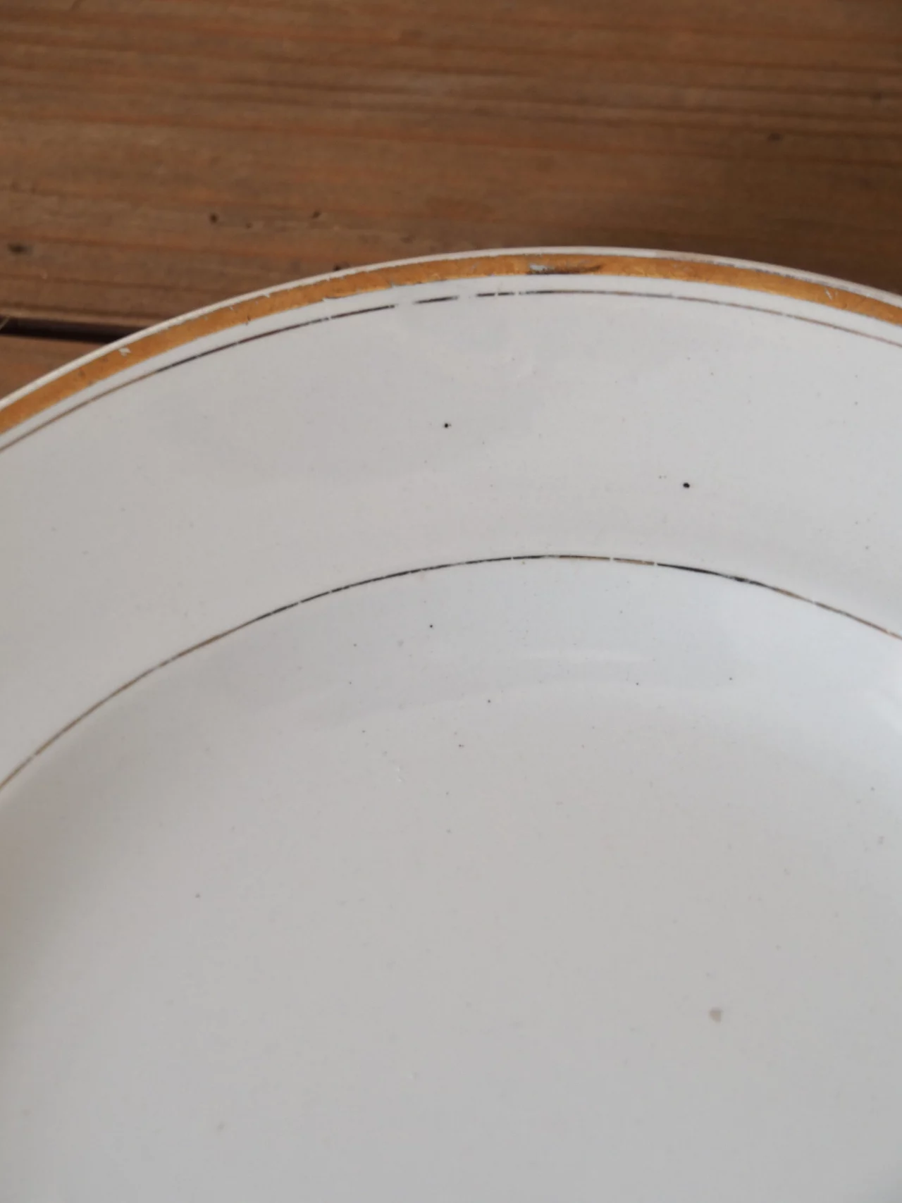 MaisonBoisDeRose Assiette Blanc et Or Sarreguemines Digoin3