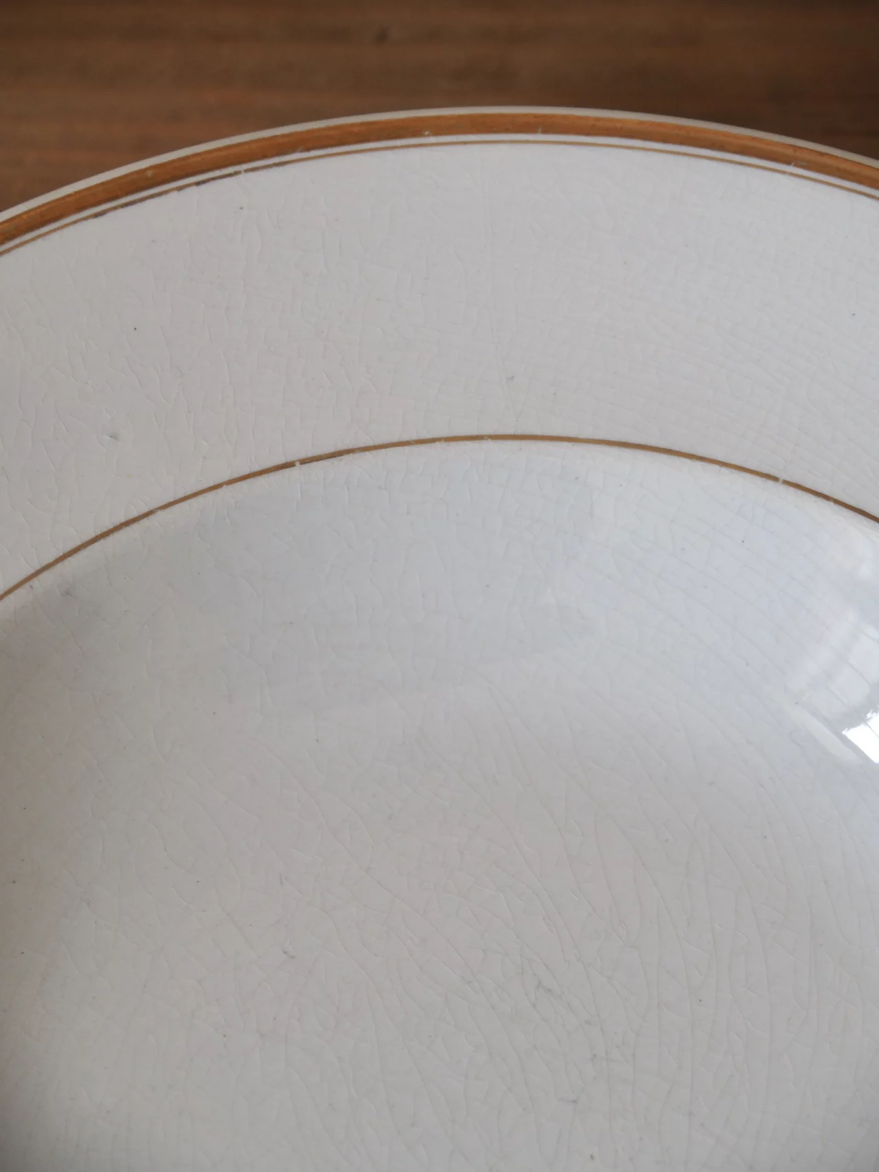 MaisonBoisDeRose Assiette creuse Blanc et Or Sarreguemines Digoin2