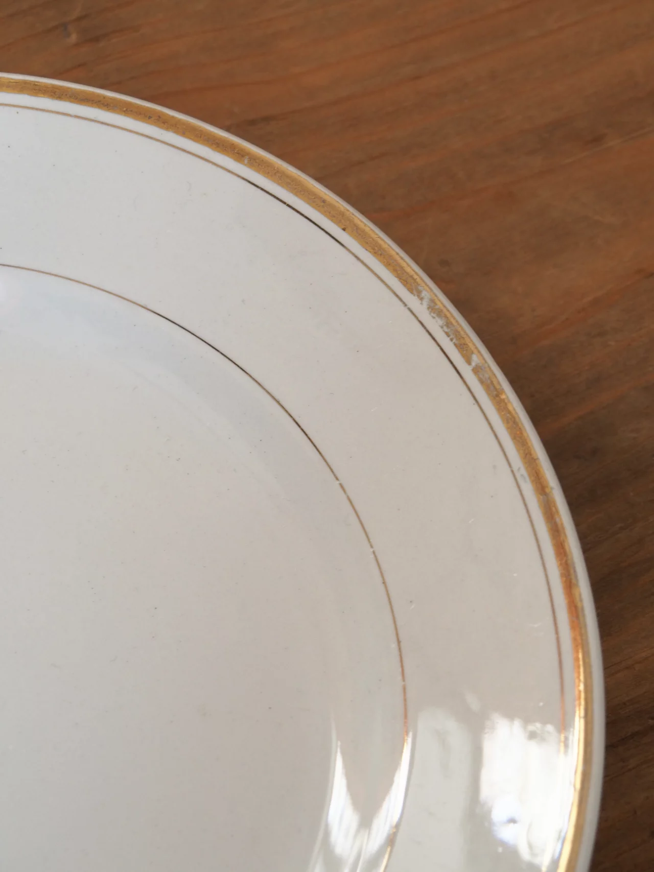 MaisonBoisDeRose Assiette dessert Blanc et Or Sarreguemines Digoin2