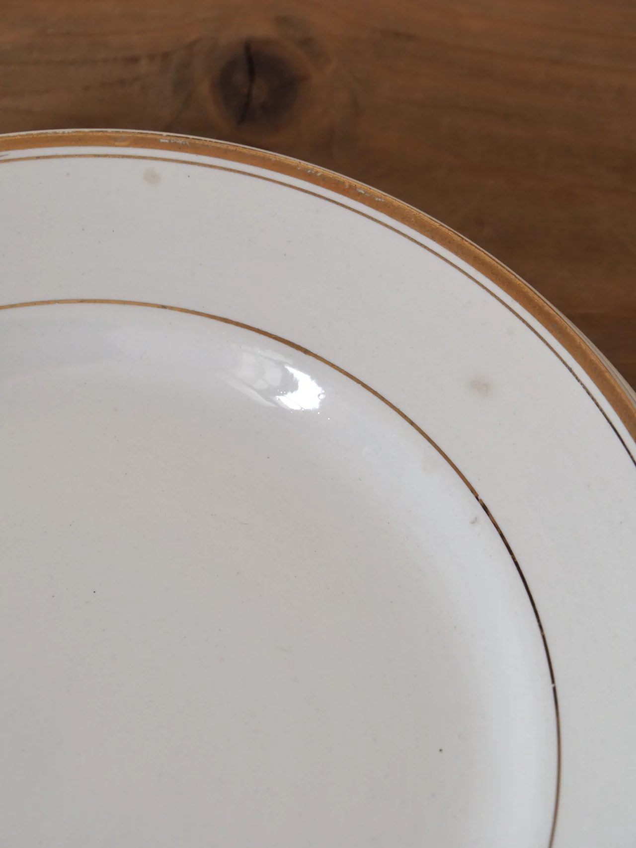 MaisonBoisDeRose Assiette dessert Blanc et Or Sarreguemines Digoin3