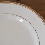 MaisonBoisDeRose Assiette dessert Blanc et Or Sarreguemines Digoin3