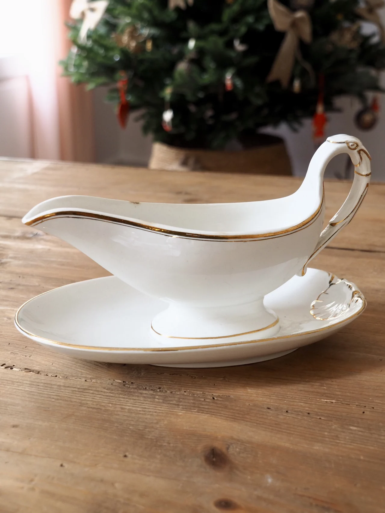 MaisonBoisDeRose plat ovale Blanc et Or Sarreguemines Digoin18