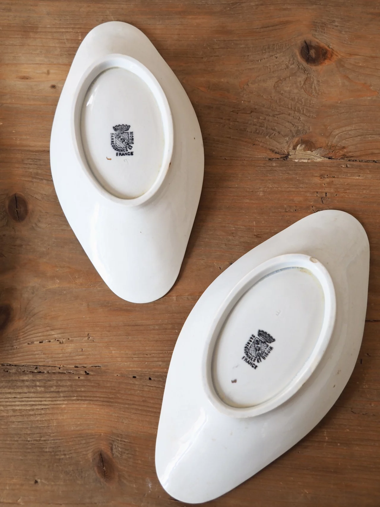 MaisonBoisDeRose plat ovale Blanc et Or Sarreguemines Digoin3