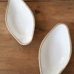 MaisonBoisDeRose plat ovale Blanc et Or Sarreguemines Digoin5