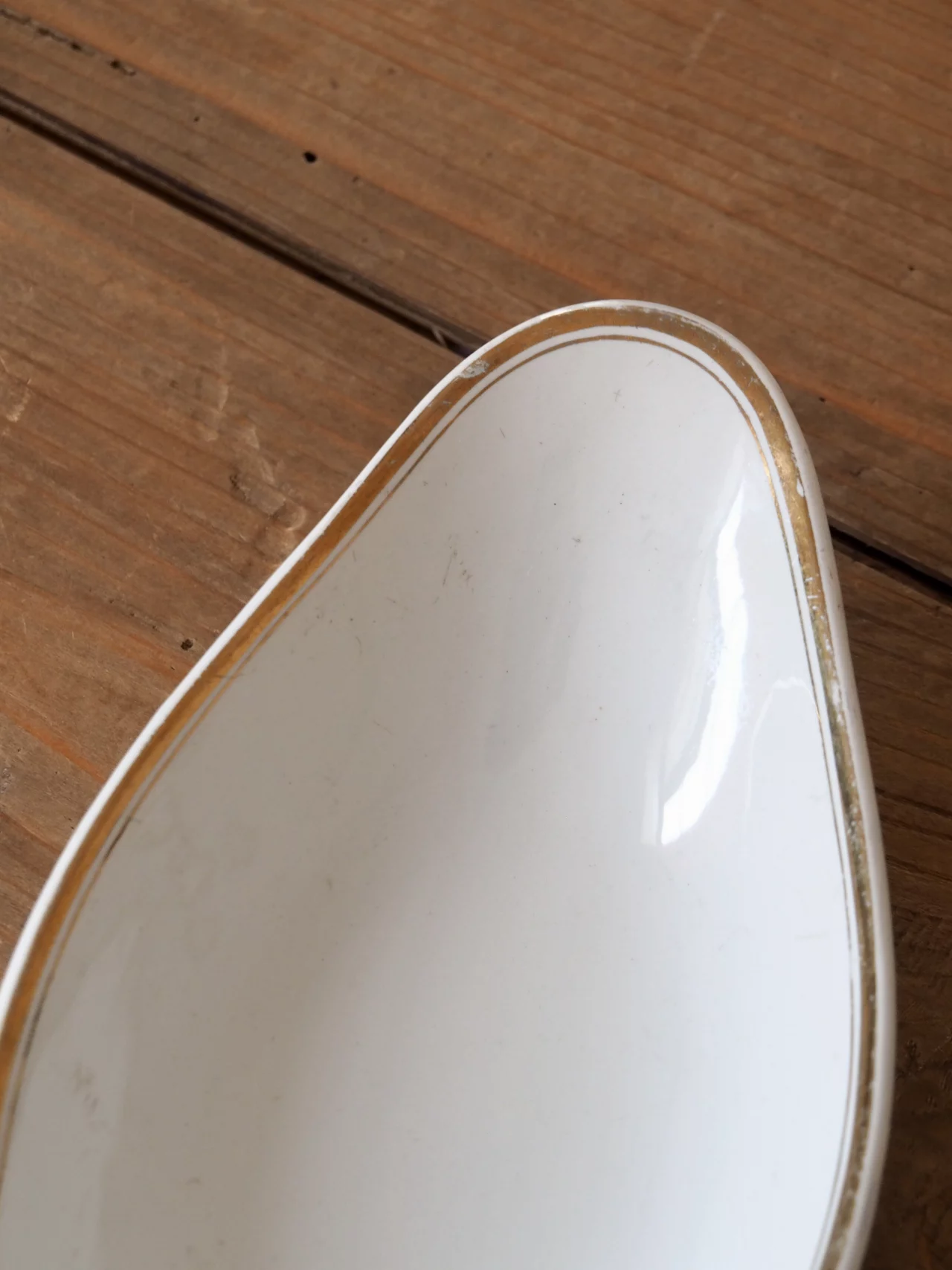 MaisonBoisDeRose plat ovale Blanc et Or Sarreguemines Digoin6 1