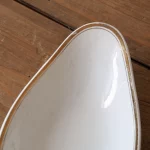 MaisonBoisDeRose plat ovale Blanc et Or Sarreguemines Digoin6 1