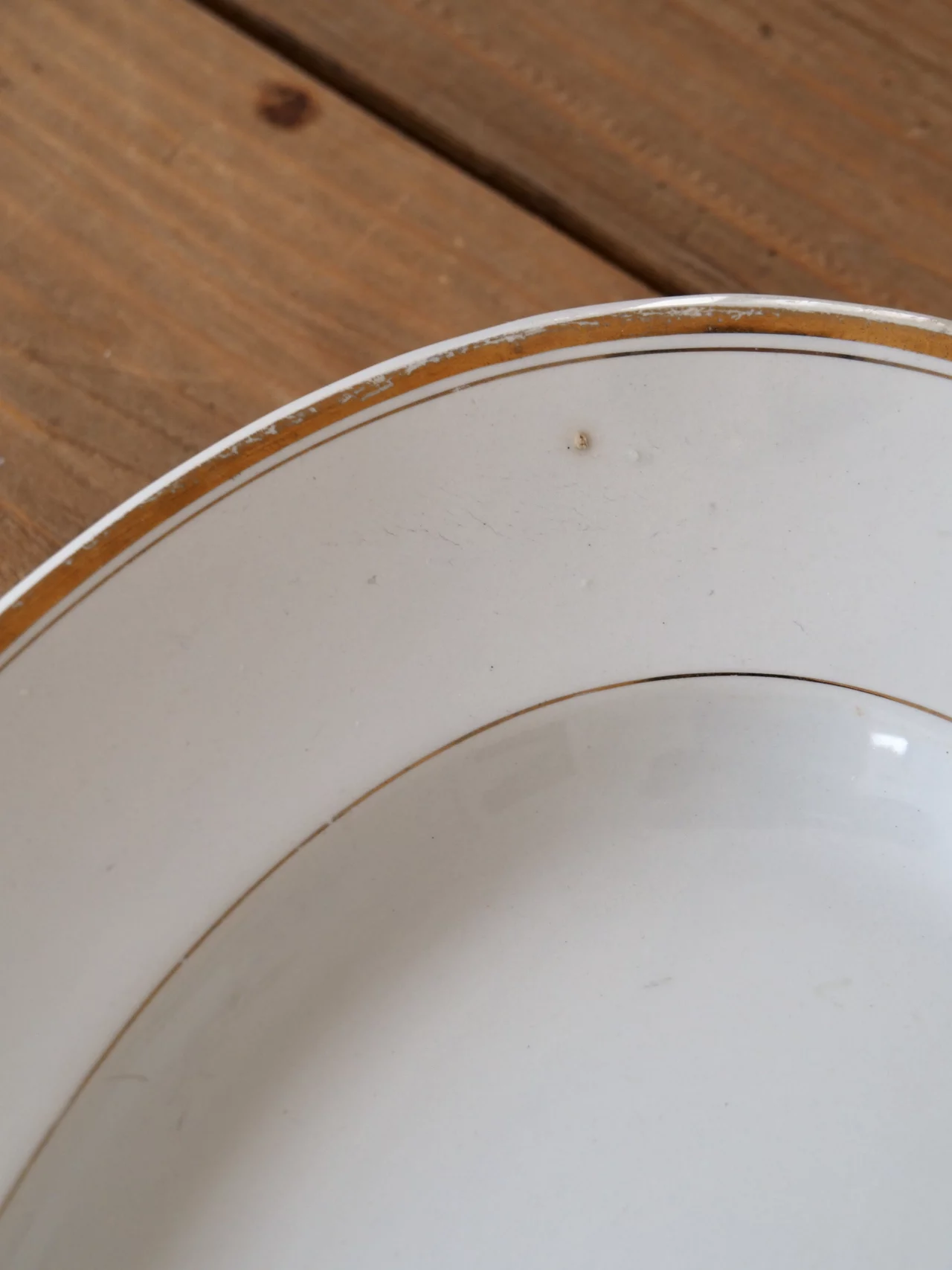 MaisonBoisDeRose plat ovale Blanc et Or Sarreguemines Digoin9