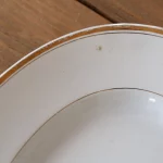 MaisonBoisDeRose plat ovale Blanc et Or Sarreguemines Digoin9