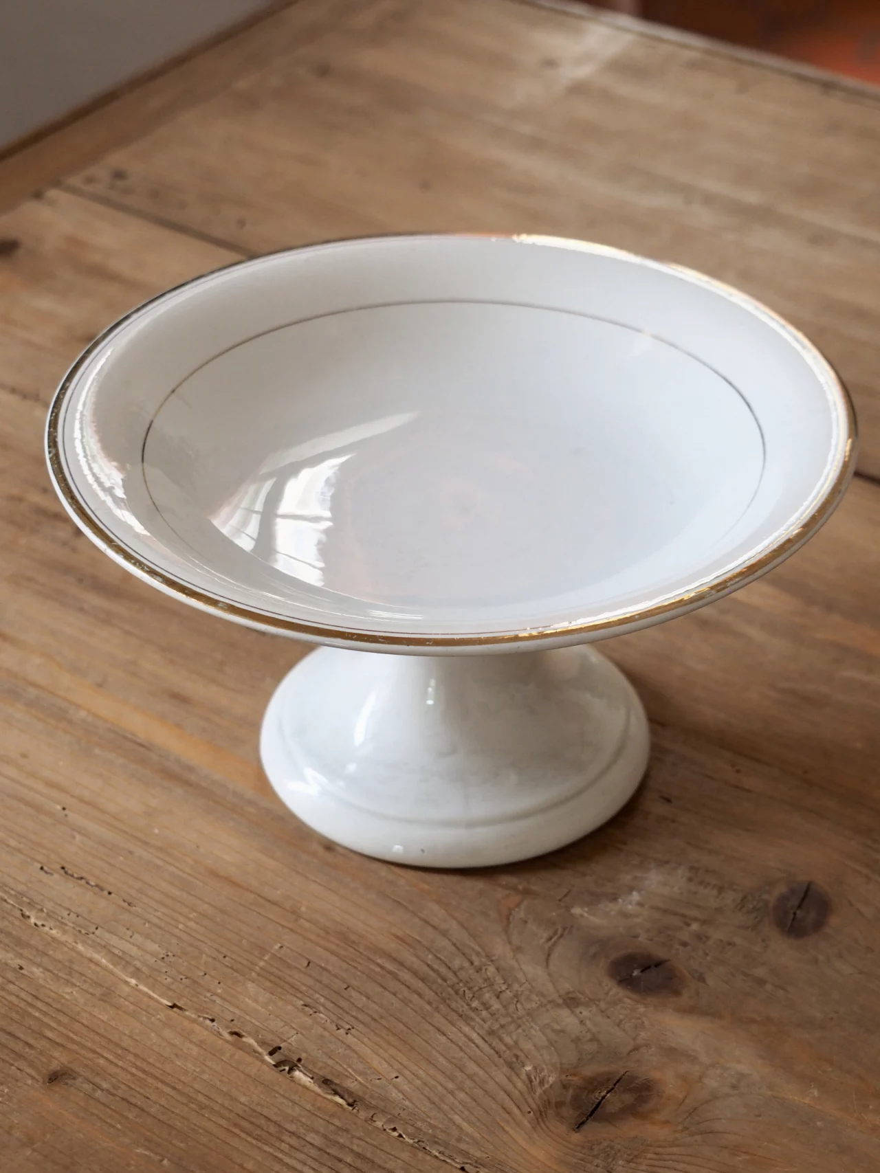 MaisonBoisDeRose plat rond Blanc et Or Sarreguemines Digoin14