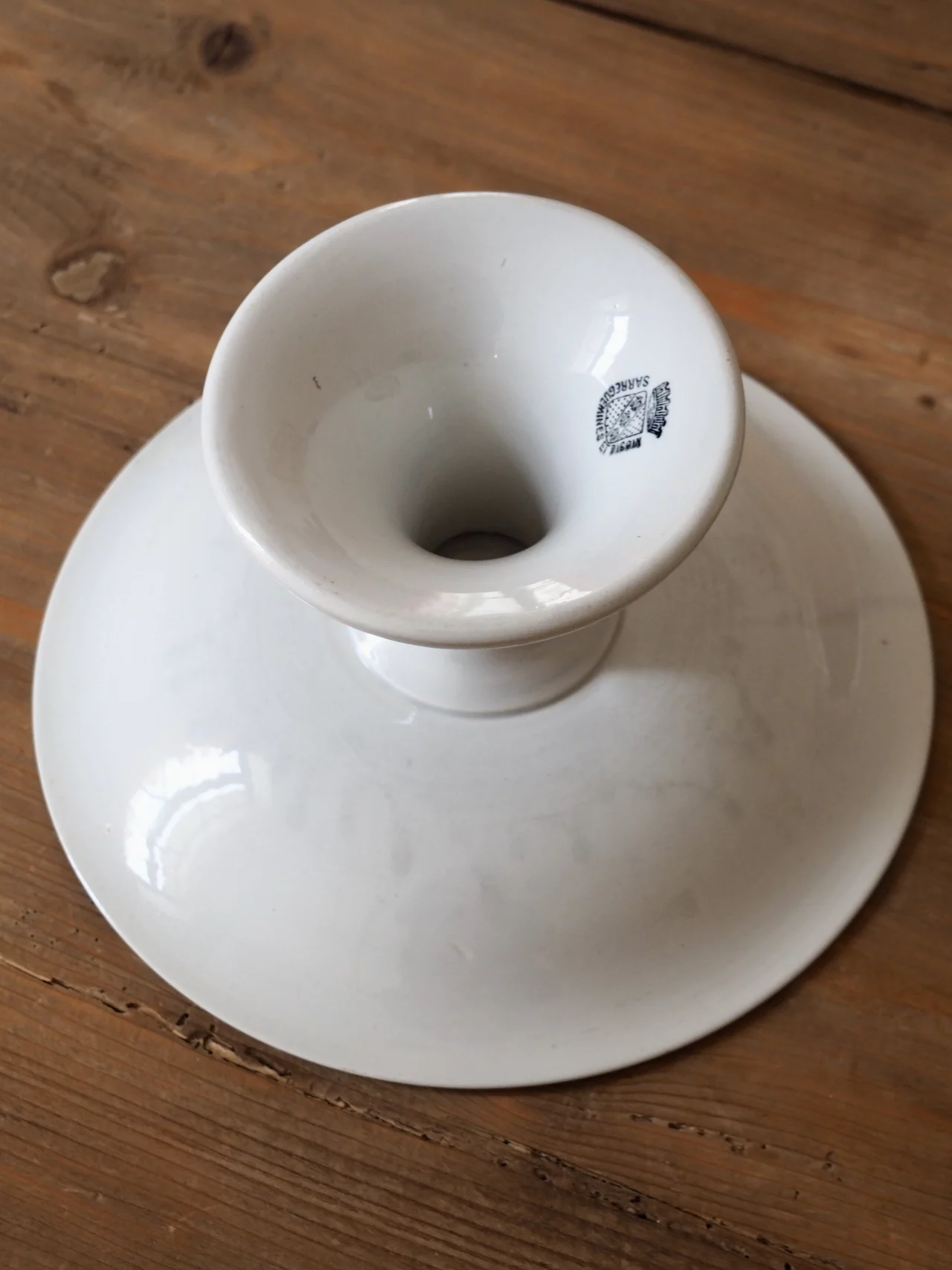 MaisonBoisDeRose plat rond Blanc et Or Sarreguemines Digoin15