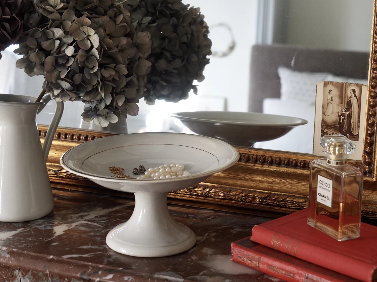 MaisonBoisDeRose plat rond Blanc et Or Sarreguemines Digoin19