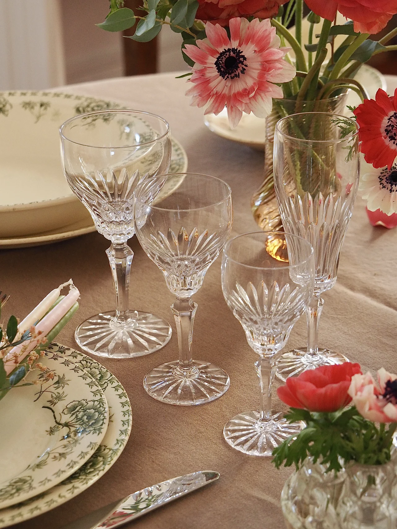 Verres en Cristal Val Saint Lambert