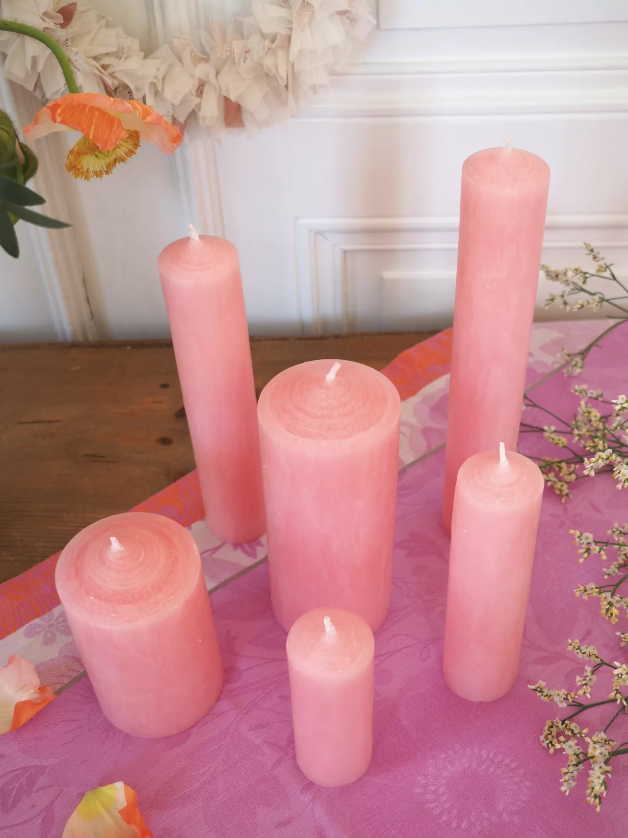 Cierges à la louche coloris Dragée 2